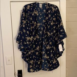 Time and Tru Floral Print Kimono (NWT)